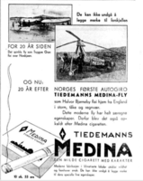 Autogiro tobakksreklame 1934.