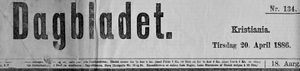 Avisa Dagbladet sitt avishode 1886.jpg