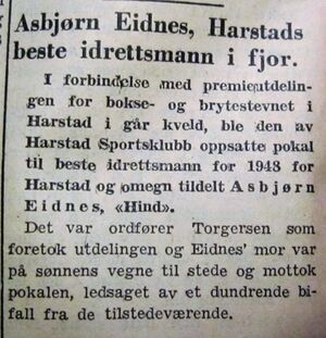 Avisklipp fra Harstad Tidende 0702 1949.JPG