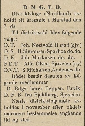 Avisklipp om D.N.G.T.O. i Nordlys 12.09. 1908.jpg