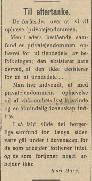 Avisklipp om Karl Marx i Nordlys 18.11.1908.jpg