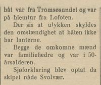 282. Avisklipp om forlis 2 i Nordlys 15.04.1908.jpg