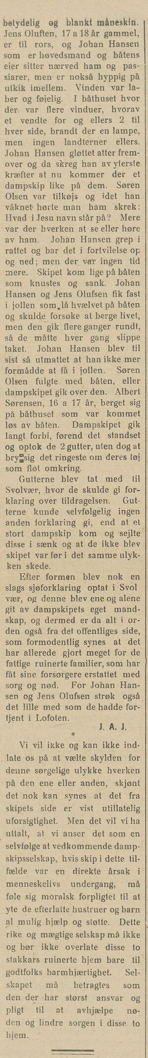 Avisklipp om forlis 2 i Nordlys 27.05.1908.jpg