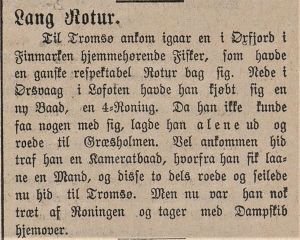 Avisklipp om rotur fra Lofoten i Tromsøposten 10.04. 1897.jpg