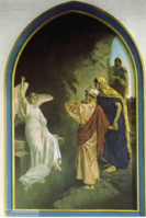 Altertavle fra Molde kirke (1887), med samme motiv som i Kampen kirke. Foto: Romsdalsmuseet