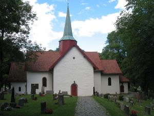 Bærum, Haslum kirke fra syd.JPG