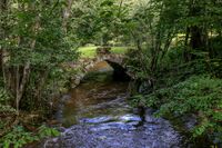 Veien gikk fram til 1893 over Øverland bro på Åsterud. Foto: Leif-Harald Ruud (2023).