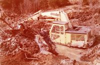 Graving i en gjenfylt brønn på Bøhler gård i Nittedal, det ble veldig vått!