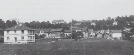 Bøle skole ble bygget i 1908. Fra boka "Sånn var'e på Bøle" av Thorbørn Wahlstrøm, 1999