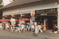 Kaféen med uteservering i 1990.