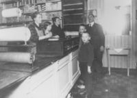 Bakeriutsalget omkring 1918.