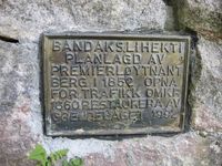 Opplysningsskilt Bandakslihekti (Foto: Olav Momrak-Haugan, 2011)