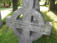 Steinkors på Vestre gravlund i Oslo, omkr. 1955. Foto: Stig Rune Pedersen (2012).