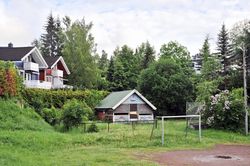 Fuuruset barnepark i Grorudveien 95. Revet i juni 2015. Foto: Roy Olsen (2015).