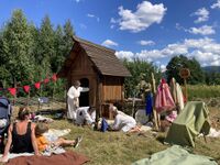 Barneteater ved Stolpekirken. Middelalderdagene 2022.