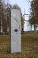 Bautaen ved Lesjaskog kyrkje