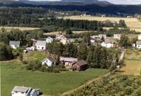 Nedbergjordet på Semsmoen. Foto: Widerøe Flyfoto