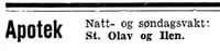 75. Bekjentgjørelse om apotekvakter i Adresseavisen 8.10. 1942.jpg