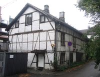 Nr. 1: Bygning i tømmer og bindingsverk. Foto: Stig Rune Pedersen