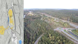 Beredskapssenteret på Taraldrud. Bilde med kart fra regjeringen.no.jpg