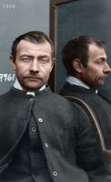 Forbryterbilde fra Kristiania politikammer, 1908 Foto: Digitalt fargelagt. Originalbilde i Digitalarkivet