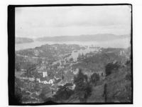 301. Bergen. Oversikt over Vågen fra Fjellveien - NB MS G4 0242.jpg
