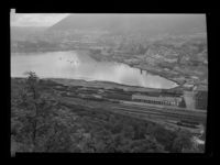 Stasjonsområdet i Bergen. Foto: Ukjent/Nasjonalbiblioteket