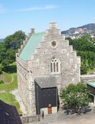 Håkonshallen er den eldste bygningen på Bergenhus festning. Foto: Kristian Hunskaar