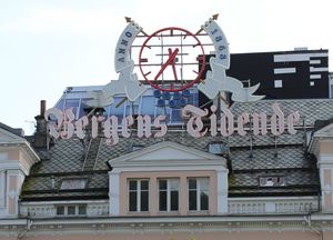 Bergens Tidende lysreklame Bergen 2015.jpg