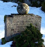 Gravstein ved Fjære kirke. Foto: Jarl V. Erichsen