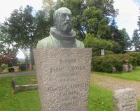 Biskop Bernt Støylens gravminne på Vestre Aker kirkegård. Foto: Stig Rune Pedersen