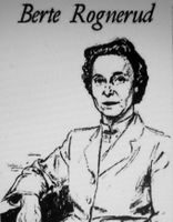 Berte Rognerud, formann 1966–1975. Faksimile fra Aftenposten.