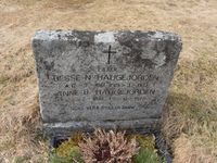 Lærer og ordfører Besse N. Haugejordens gravminne på Veggli kirkegård. Foto: Stig Rune Pedersen