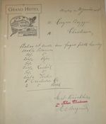 Ølbestilling fra Grand Hotel, Kongsberg (1914)