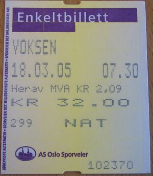 Billett Oslo sporveier 2005.jpg