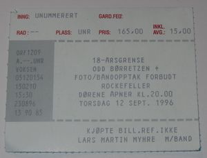 Billett Rockefeller Børretzen 1996.jpg