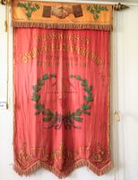 Fane for Bjørkåsen grubearbeiderforening. Foto: Magne Pedersen