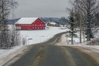 Bjaberg gård sett fra nordvest. Foto: Leif-Harald Ruud (2022)