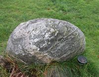 Gravminne, lege Bjarne Dalene. Foto: Stig Rune Pedersen