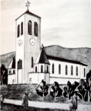 Bjorhovdes kirketegning.jpg