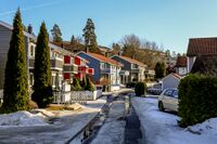 Småhusbebyggelse i Grevlinglia. Foto: Leif-Harald Ruud (2022)