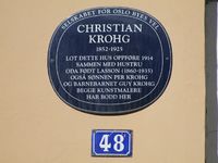 Halvdan Svartes gate 48: Christian Krohgs hjem. 59.92294° N 10.69764° Ø