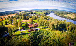 Blaker skanse fra luften, sett fra nord.