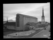 Bodø domkirke, 1957. Foto: Nasjonalbiblioteket