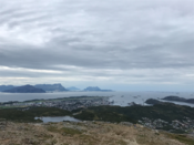 Bodø sett fra Keiservarden på fjellet Veten i august 2017. Foto: Lars Egil Sørsdal (2017)