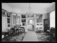 Interiør fra Det blå rommet, 1957. Foto: Jac Brun/Nasjonalbiblioteket