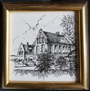 Porselensplatte utgitt av Borgestad gospelgruppe i 1987.