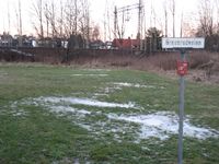 Branntomta i Gressrudveien mens den ennå kunne brukes som ballslette. 2007.