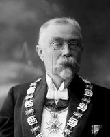 Foto fra 1913 av professor og universitetsrektor Bredo Henrik von Munthe af Morgenstierne (1851–1930). Foto: Gustav Borgen/Norsk Folkemuseum)