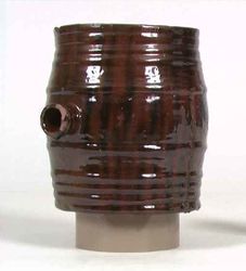 Kagge. Innskrift: Lars Haakonsen/1884//Der mødtes 3 Venner ved Vaterlands Bro Ola og Ola Olsen og han Jo.